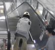 Escalator Accident on the Amazing Continent GIF