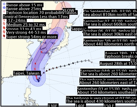 Meteorological Agency Typhoon Path Update