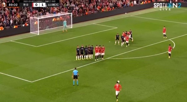 Ronaldo's free-kick scene that both Manchester United and Sociedad expected