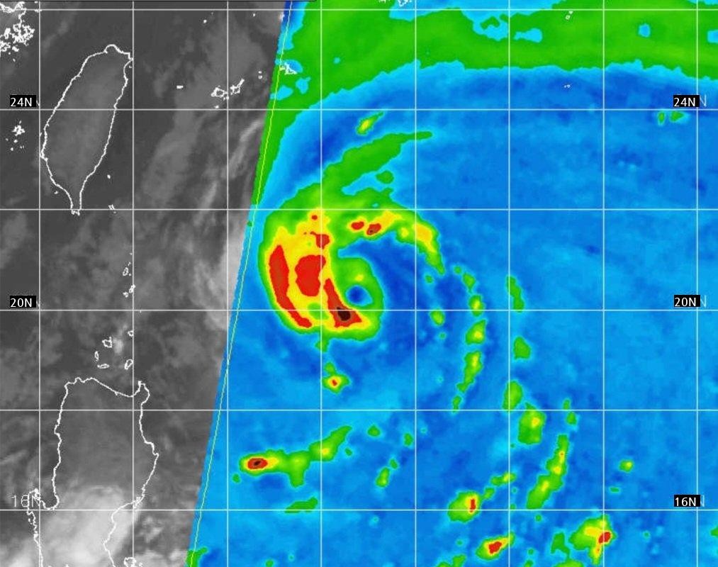 The recent status of Typhoon Muifa,
