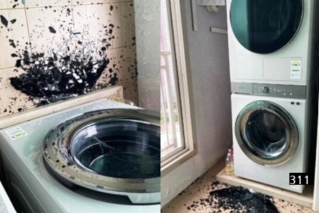 Samsung's washing machine exploded one after another