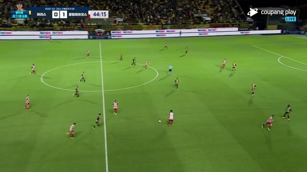 (SOUND)Aris vs. Olympiacos Hwang Inbeom. I did a good job with the transition pass