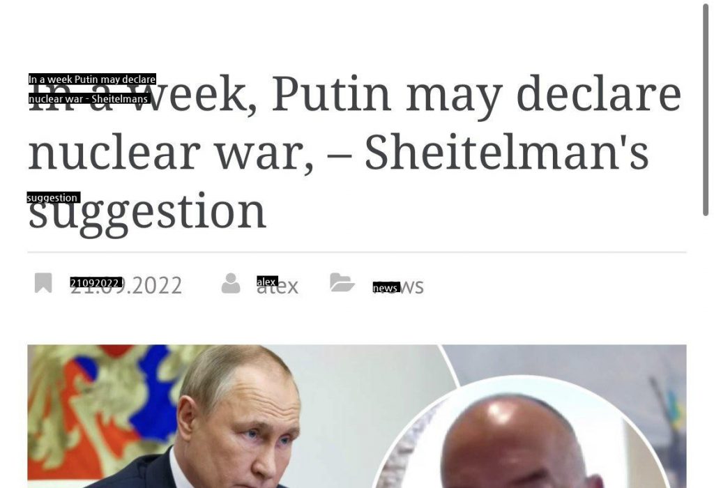 US think tank "Putin can declare nuclear war within this week"