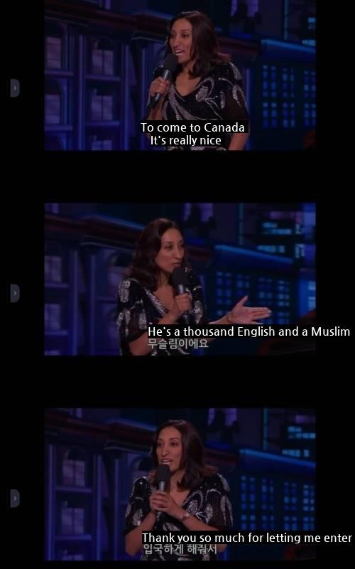 Standing Comedy British Muslim to Canada