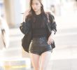 Leather Hot Pants ITZY RYUJIN Leaving the Country