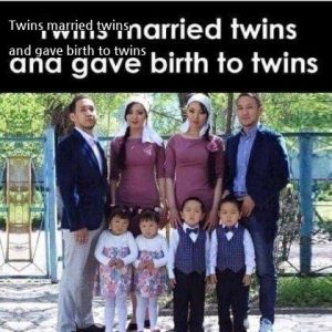 twins and twins get married and give birth to twins