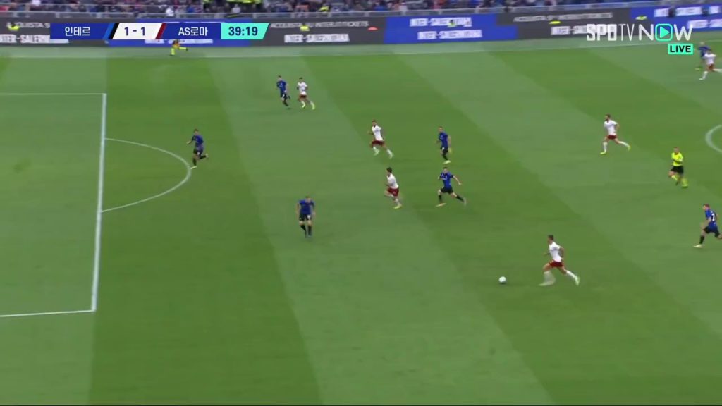 (SOUND)Inter vs Rome Dybala Bali equalizer Shaking