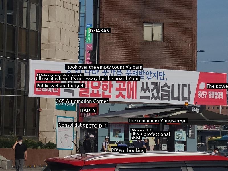 Perm Seoul Hannam Five-way Intersection Banner