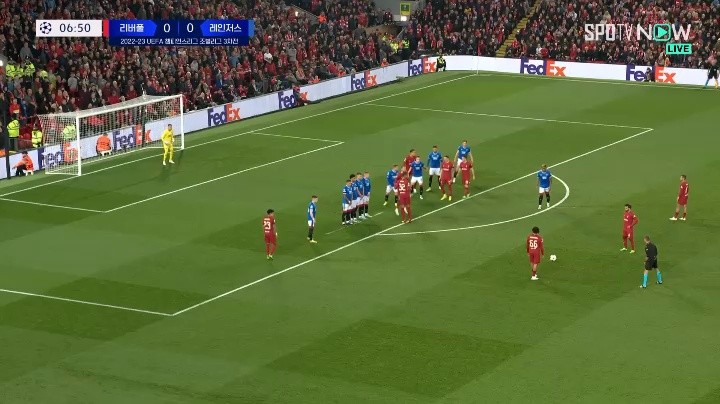 Liverpool v Rangers Arnold scored a fantastic free kick first Shaking. Shaking