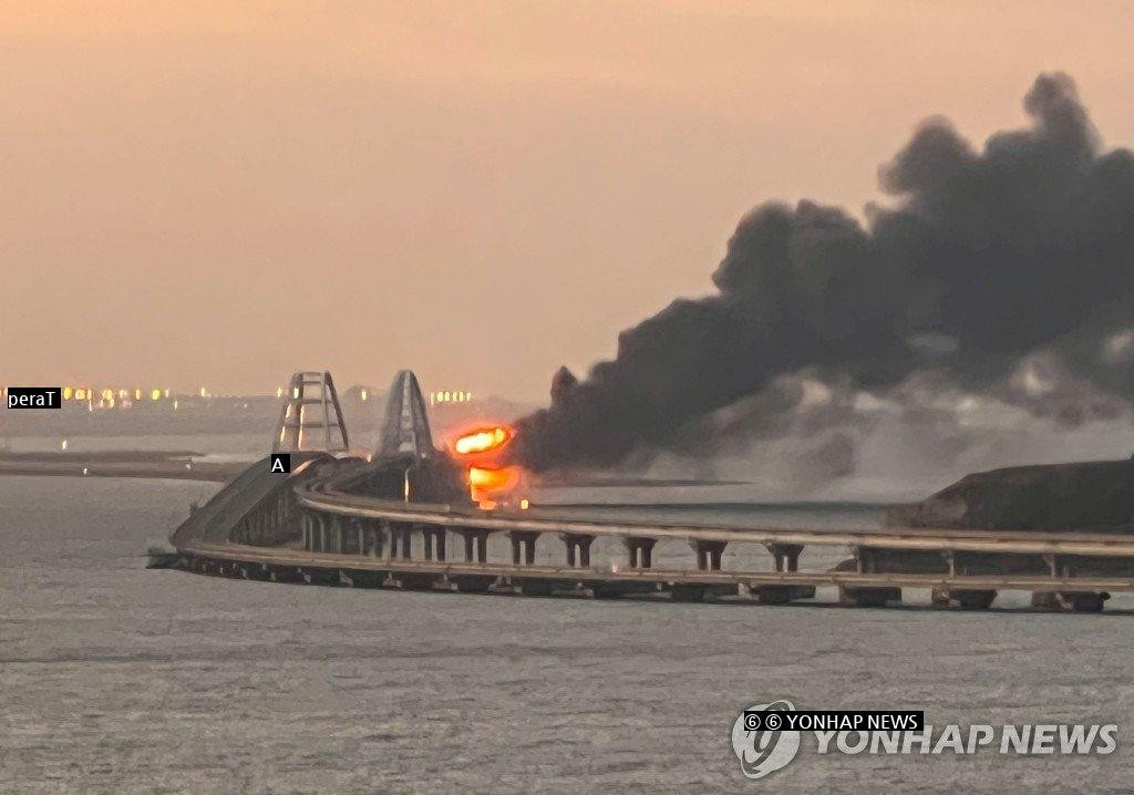 Breaking news, the explosion of the Ukrainian Crimean Bridge is only the beginning...the destruction of illegal facilities