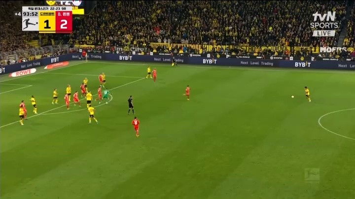 Dortmund v Munich Dortmund Theater equalizer Shaking. Shaking