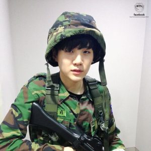 BTS SUGA in military uniform