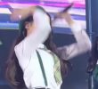 Jang Wonyoung makes eye contact with the audience
