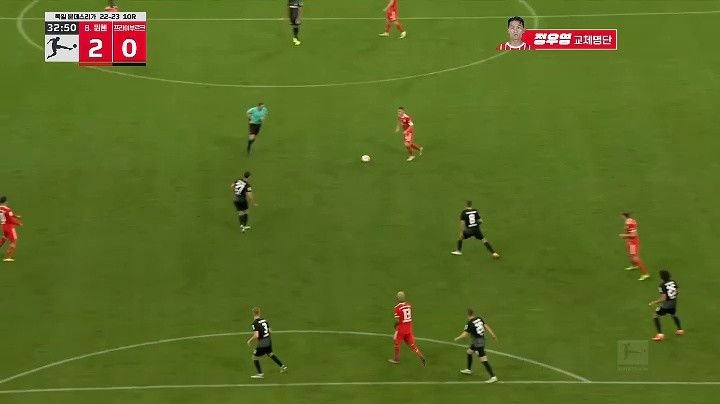 Munich v Freiburg Chupomoting's additional goal 2-0 Shaking