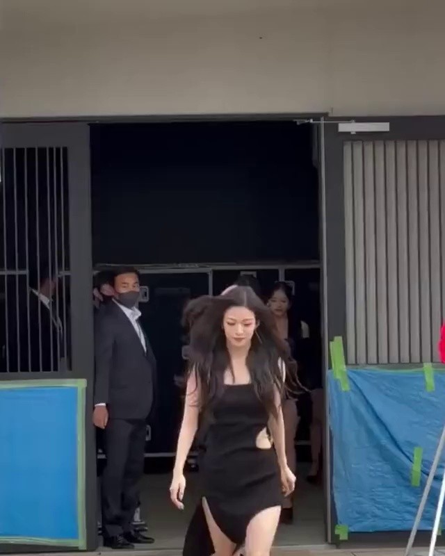 Black Dress fromis_9 members walking out