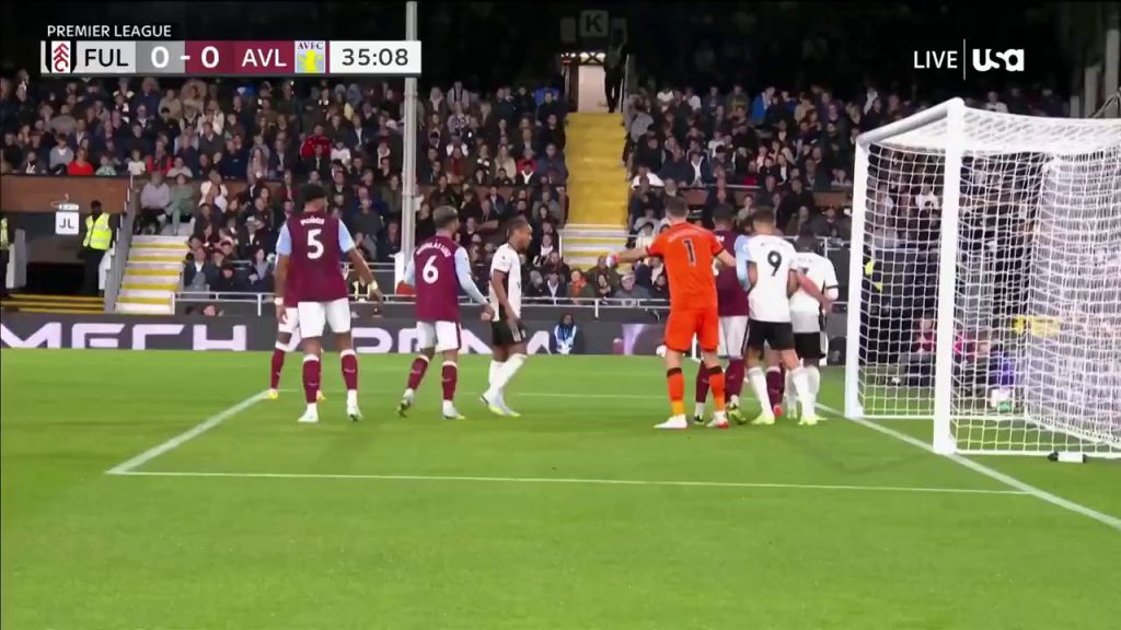 (SOUND)Fulham vs Aston Villa Harrison Reed mid-range first goal(Laughing out loud