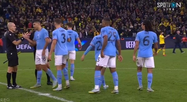 Dortmund vs. Manchester City will end the game 0-0 due to the failure of Mahrez PK after a false battle