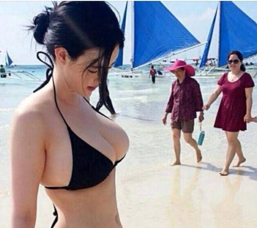 Bikini that catches the eye of the beach