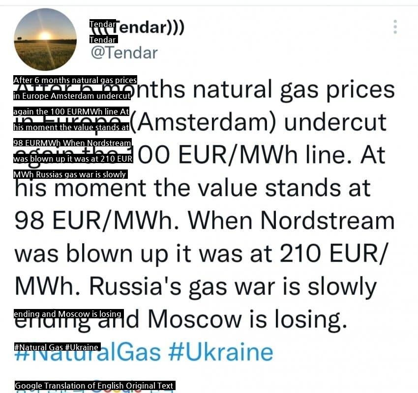 European gas prices that were a source of Putin's confidence