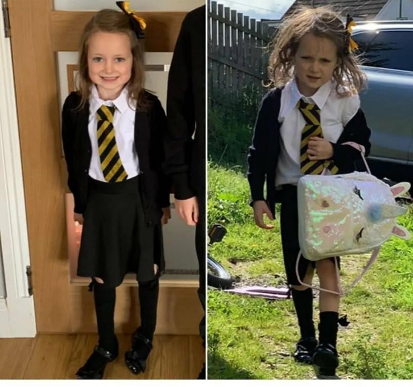 before and after my daughter goes to school