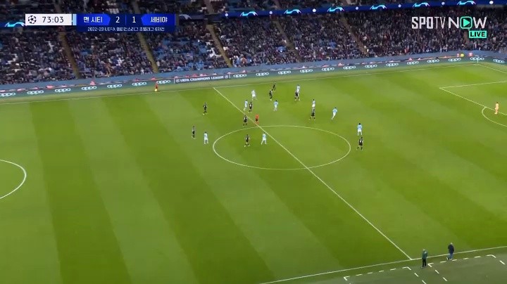 Manchester City v Sevilla Manchester City counterattack Alvarez's come-from-behind goal 2-1 cc