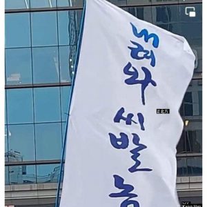 The flag that you can see every week in Seoul Shaking