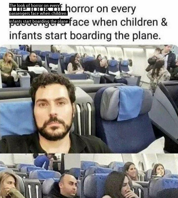 The moment the plane passengers feel most scared