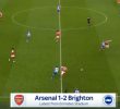(SOUND)Fancam Arsenal vs Brighton Brighton Mitoma Reversal(Laughing out loud