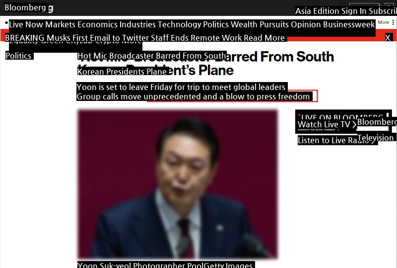 Perm MBC's refusal to board AP Bloomberg News!