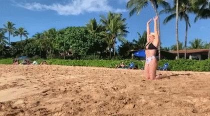 Bikini's personal talent. Gif