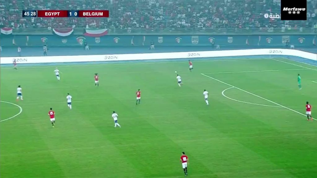 (SOUND)Belgium vs Egypt Salah Assist Dudu Mahmud Hassan aka Trezeguet additional goal Shaking. Shaking