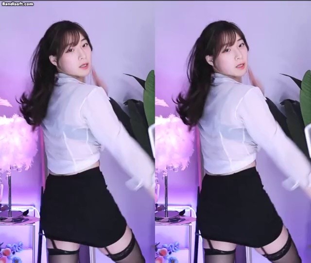 Myung Ah Chu Black Bra Garter Belt Sexy Secretary Concept
