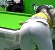 99-year-old female billiard player who is famous for her beauty