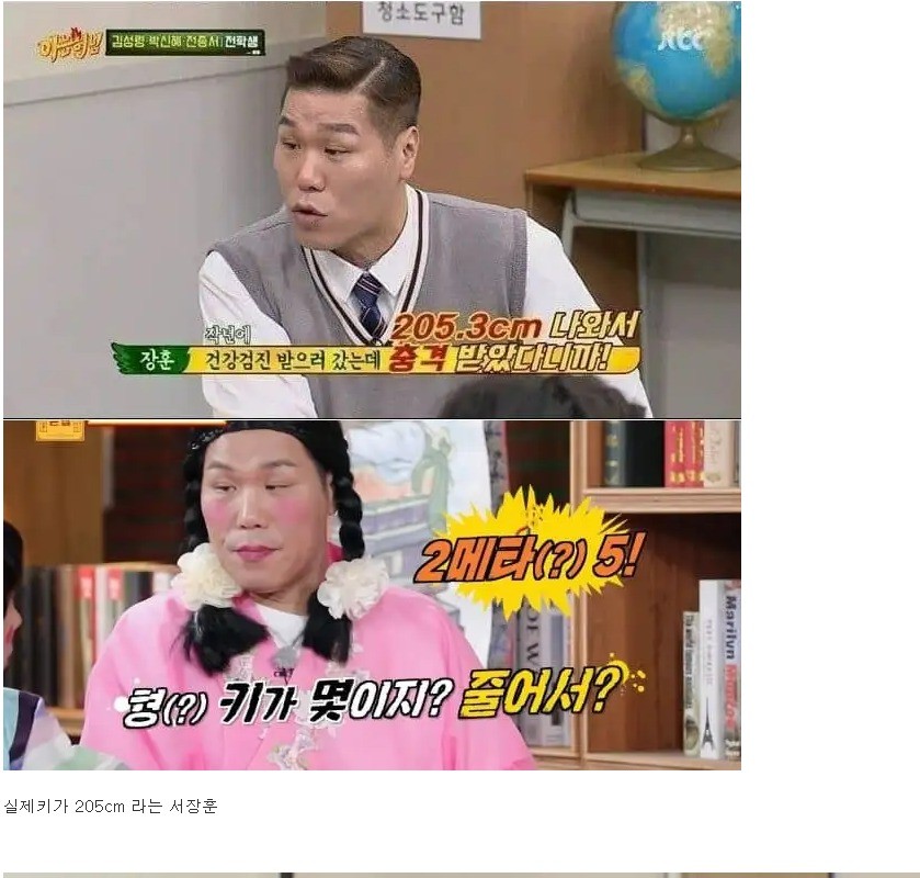 The tall celebrities who are surprised by Seo Jang Hoon's