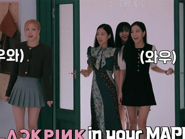 Maple Story gif collaborating with BLACKPINK