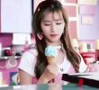 Is she eating ice cream?