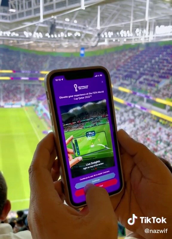 (SOUND)The amazing Qatar World Cup application match screen