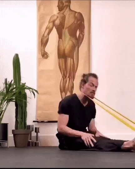 Gif during the band gymnastics class