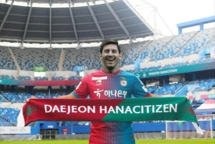 Lionel Messi benefits from transfer to Daejeon Citizen