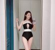 Model Seo Jin Ah's Instagram Monokini Chestbone