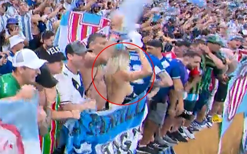 Oh, the Argentine woman's chest remains intact during the final broadcast