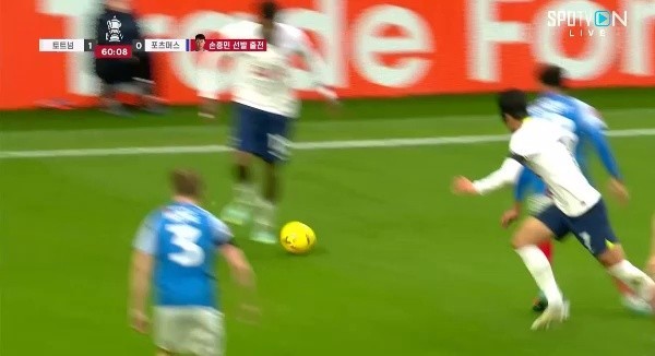 Son Heung-min induces Tottenham vs. Portsmouth fouls, but Shaking.