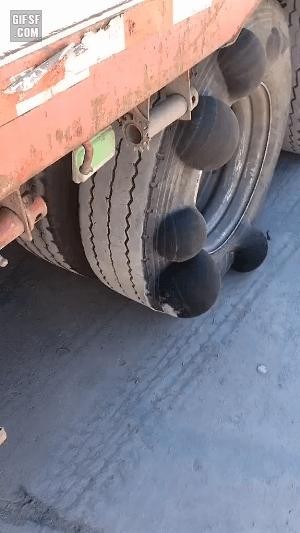 an angry tire