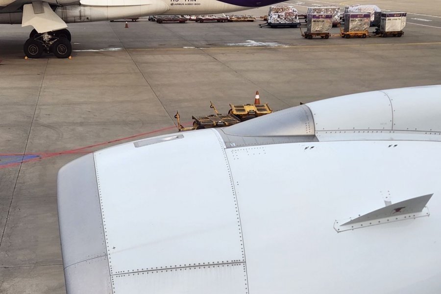 The Thai Airways plane engine must be Rolls-Royce.