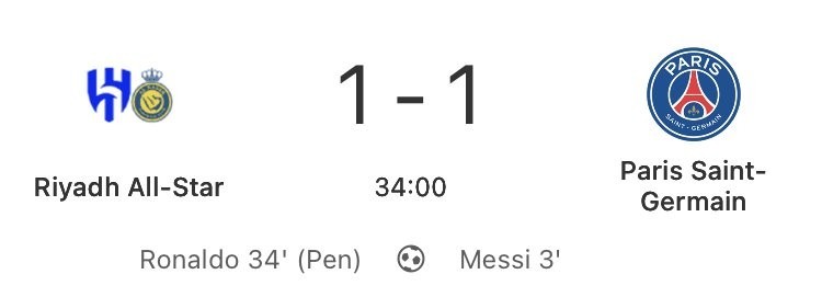 Messi Ronaldo scores each other in the same game for the first time in five years.