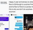 A boyfriend who lived in England secretly went to Paris to surprise his girlfriend who lives in Paris.jpg
