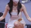 Jeong Ga-yee Cheerleader White Off-Solder Mini Dress Chest Bone
