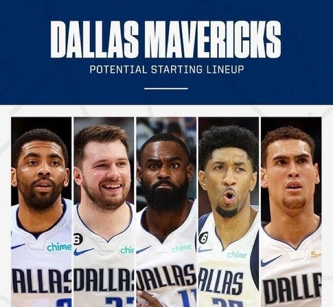 NBA New Dallas Mavericks Lineupjpg