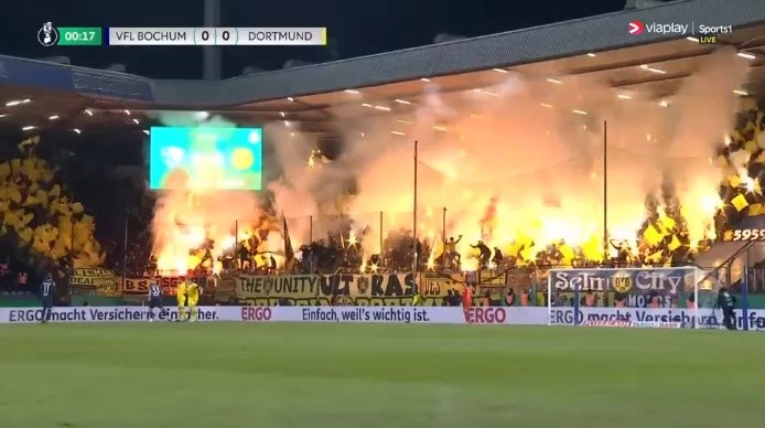 Bochum v Dortmund, which starts a red salt party from the beginning.