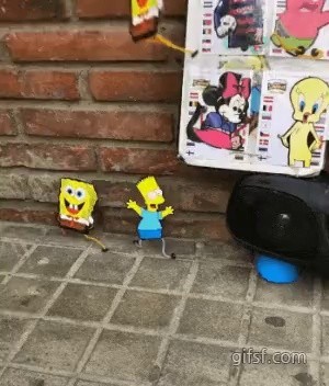 A strange toy sold on the street gif
